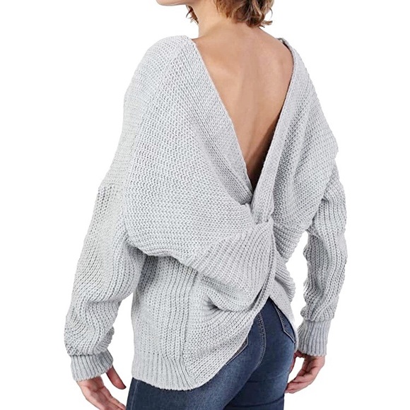 Miracle Back Knot Sweater